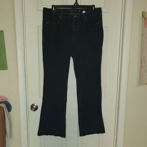Faded Glory Dark Blue Boot Cut Plus Size Jeans